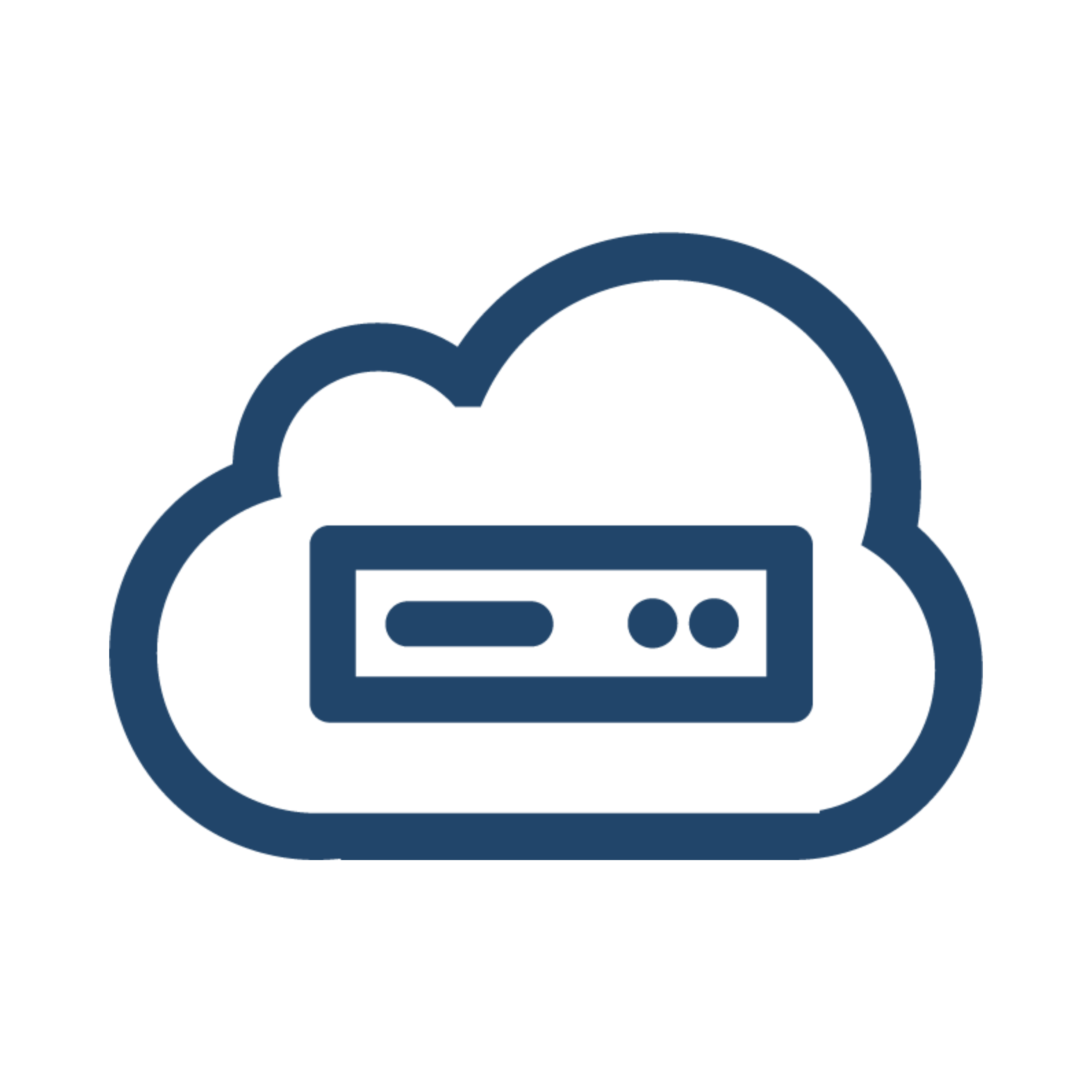 Hybrid cloud icon